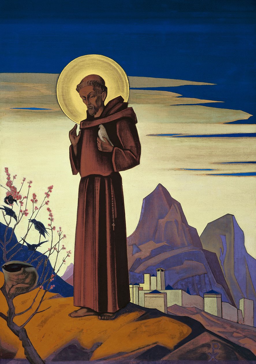 Sint Franciscus, 1932 door Nikolai Konstantinowitsch Roerich