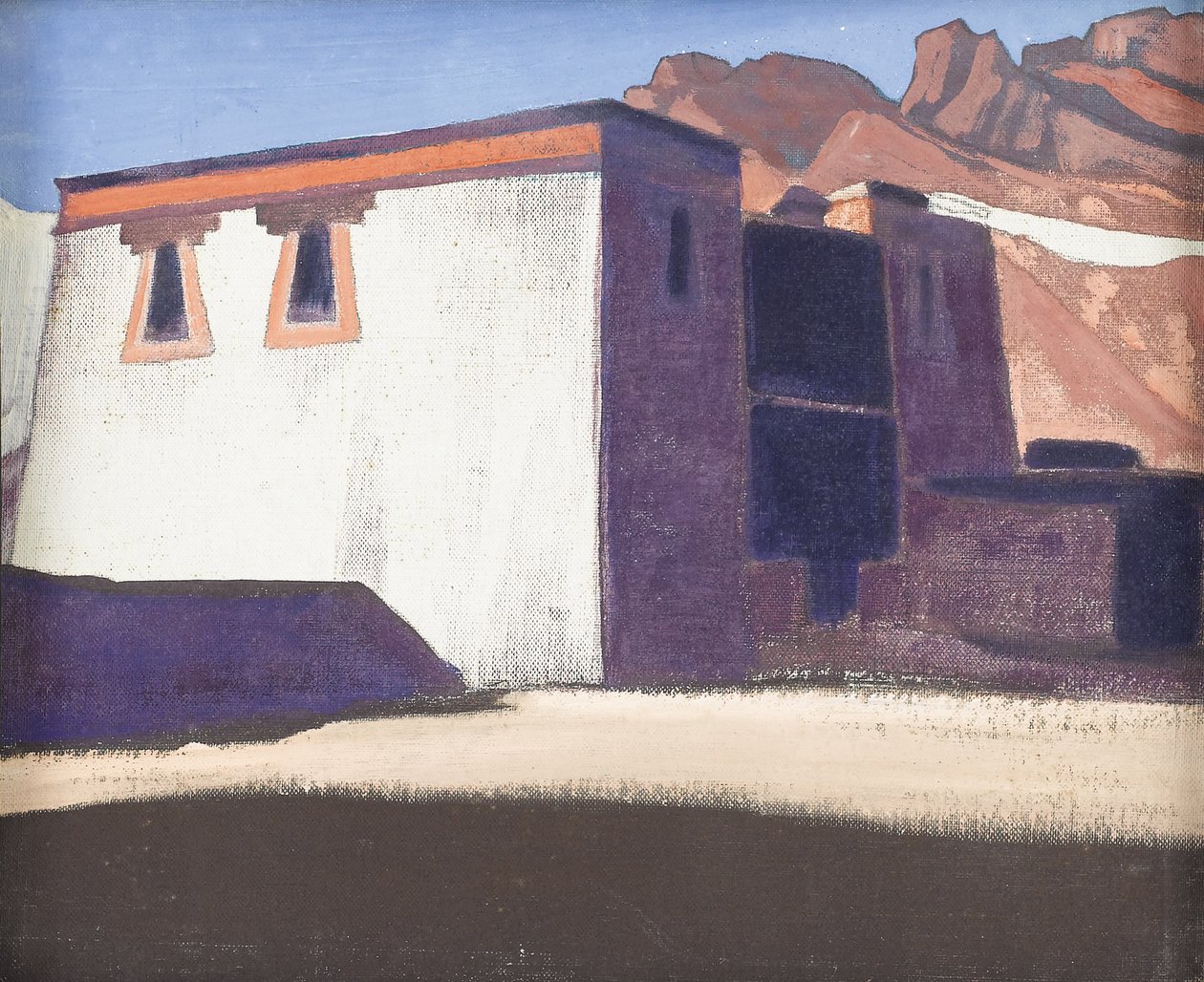 Sharugon Klooster, Tibet, 1928 door Nikolai Konstantinowitsch Roerich