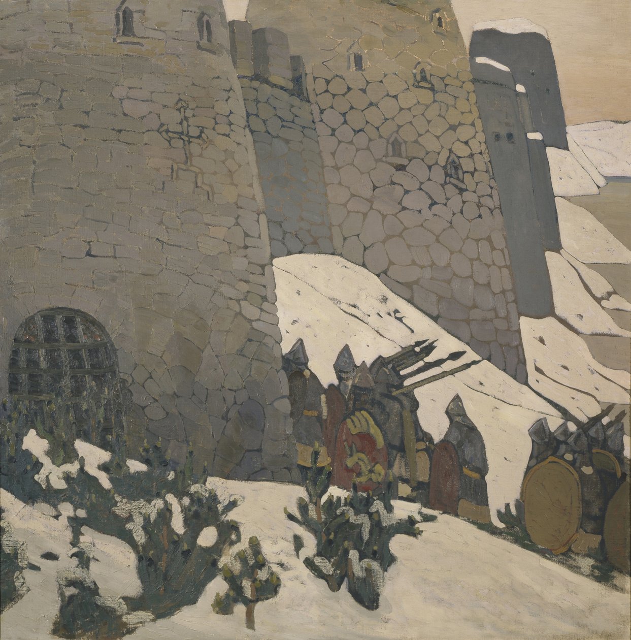De Wacht door Nikolai Konstantinowitsch Roerich