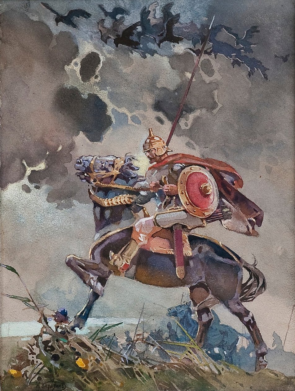 Ruiter door Nikolai Nikolayevich Karasin