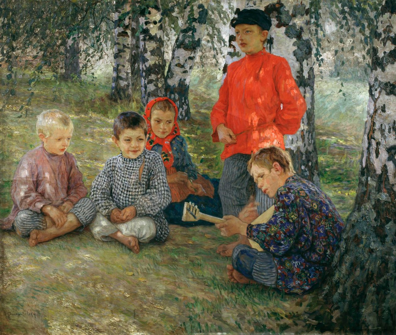 Virtuoos, 1891 door Nikolai Petrovich Bogdanov Belsky