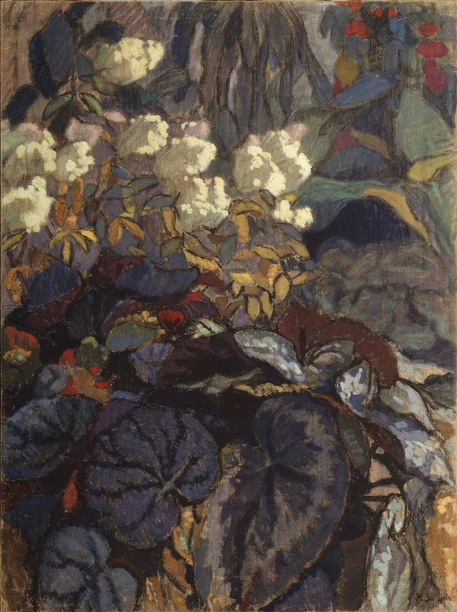 Bloemen, 1911 door Nikolai Semyonovich Zaytsev