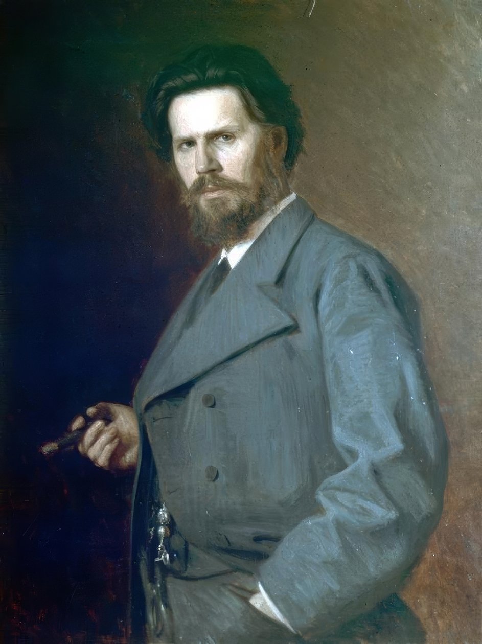 Portret van I. Kramskoy door Nikolai Yaroshenko