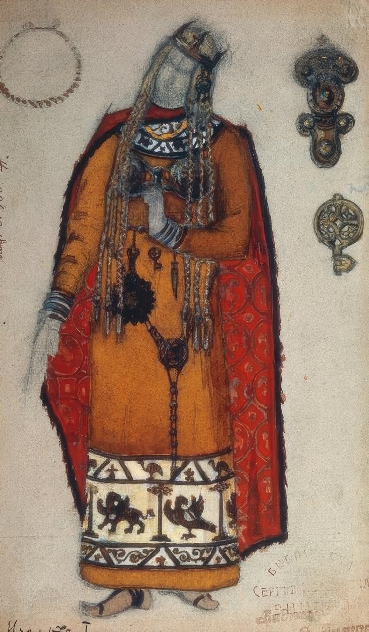 Wagner, Isolde / Figurine van Roerich door Nikolai Konstantinowitsch Roerich