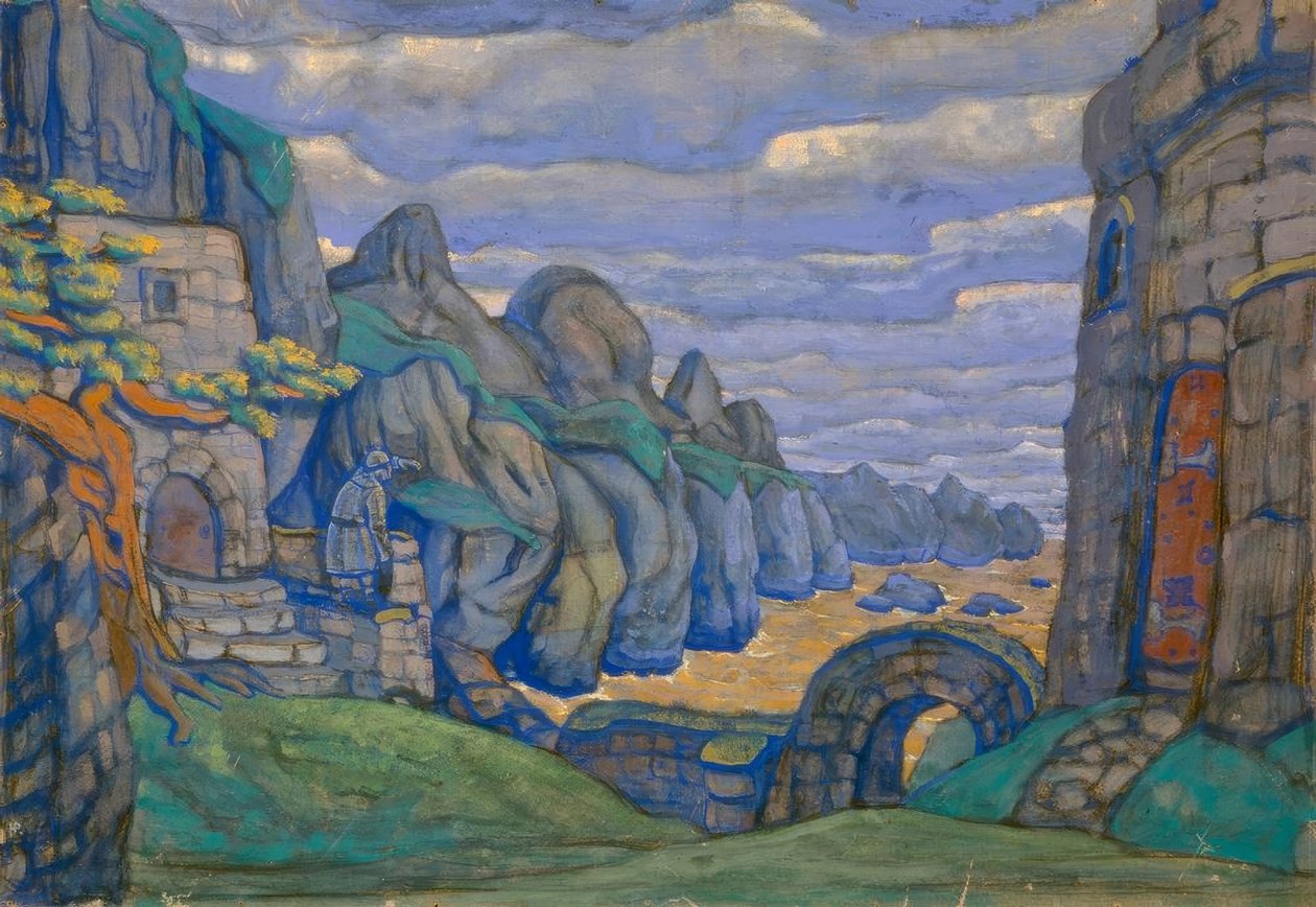 Wagner, Tristan / Toneel van Roerich door Nikolai Konstantinowitsch Roerich