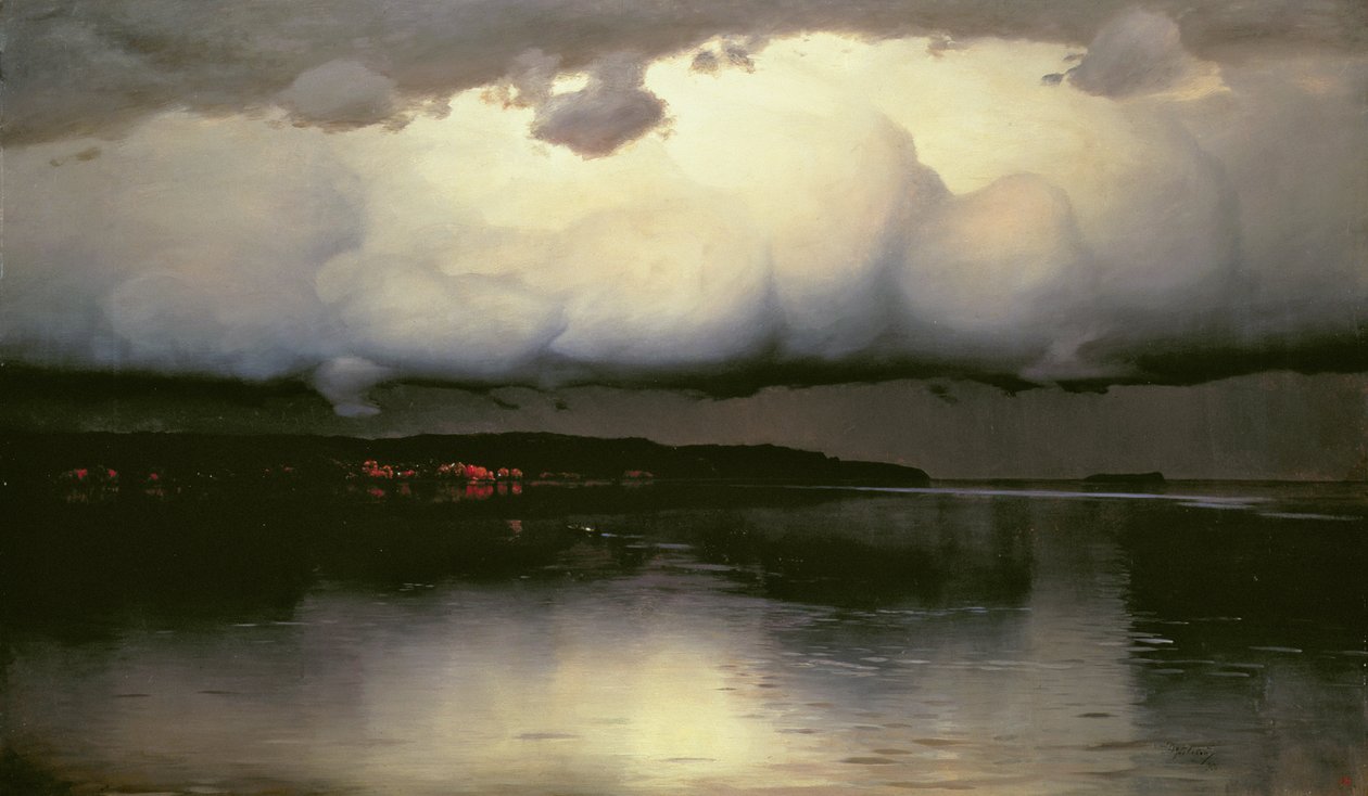 Het werd stil, 1890 door Nikolay Nikanorovich Dubovskoy
