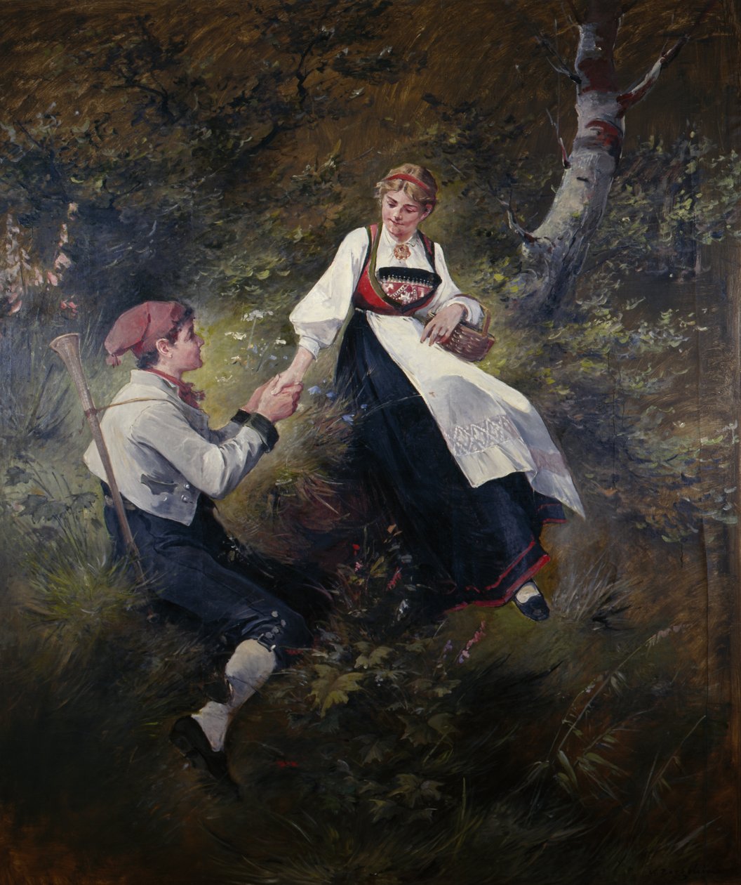 Jonge liefde door Nils Bergslien