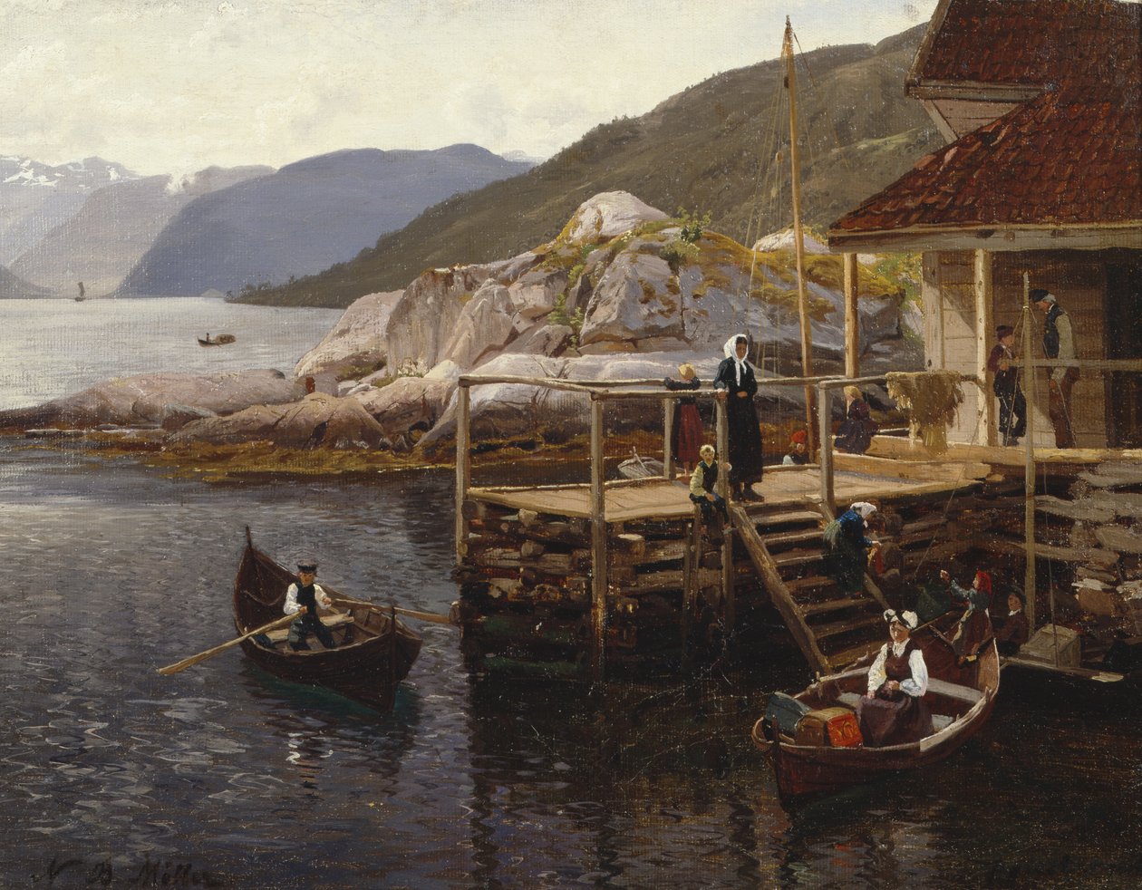 Van Balestrand door Nils Bjørnsen Møller