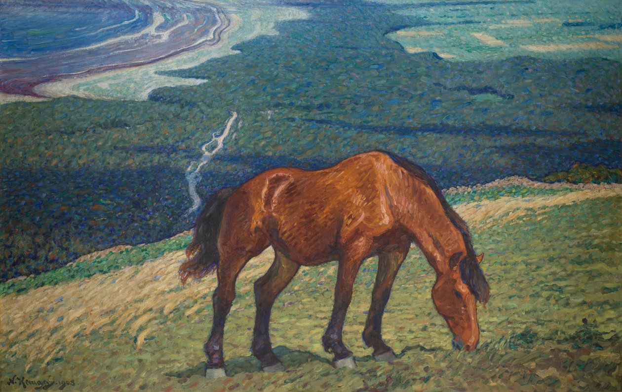 Grazen Paard door Nils Kreuger