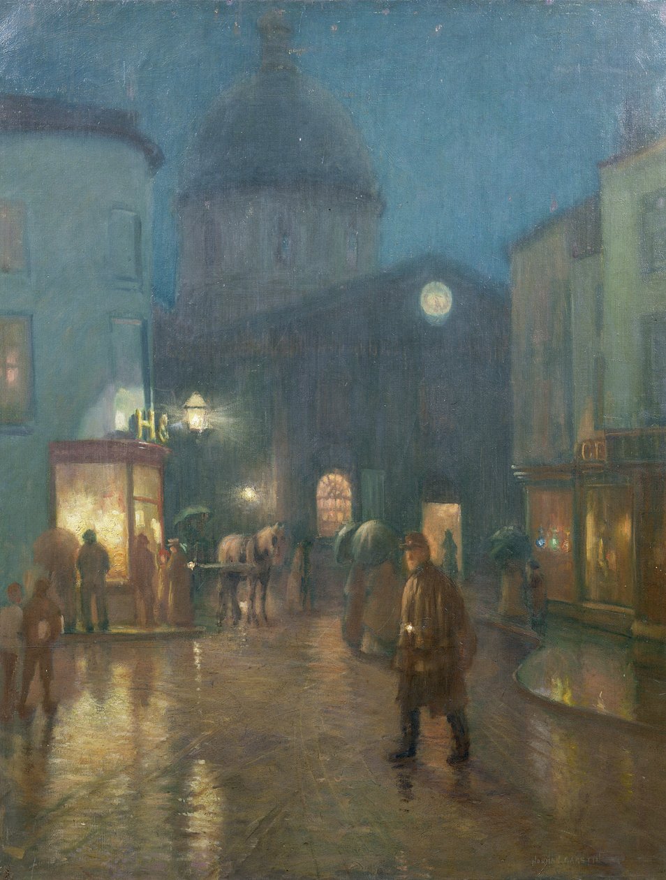 Een gestage motregen door Norman Garstin