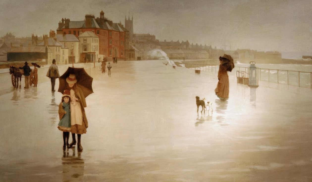 De dagelijkse regen door Norman Garstin