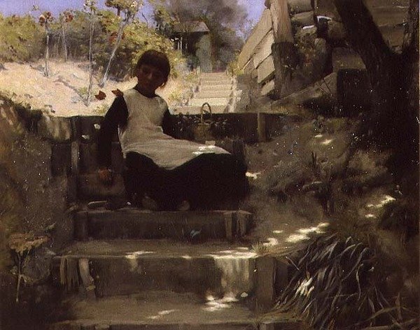 De dochter van de tuinman door Norman Garstin