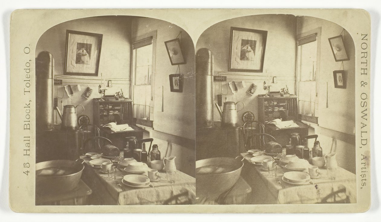 Zonder Titel [interieur], 1865-1882 door North and Oswald
