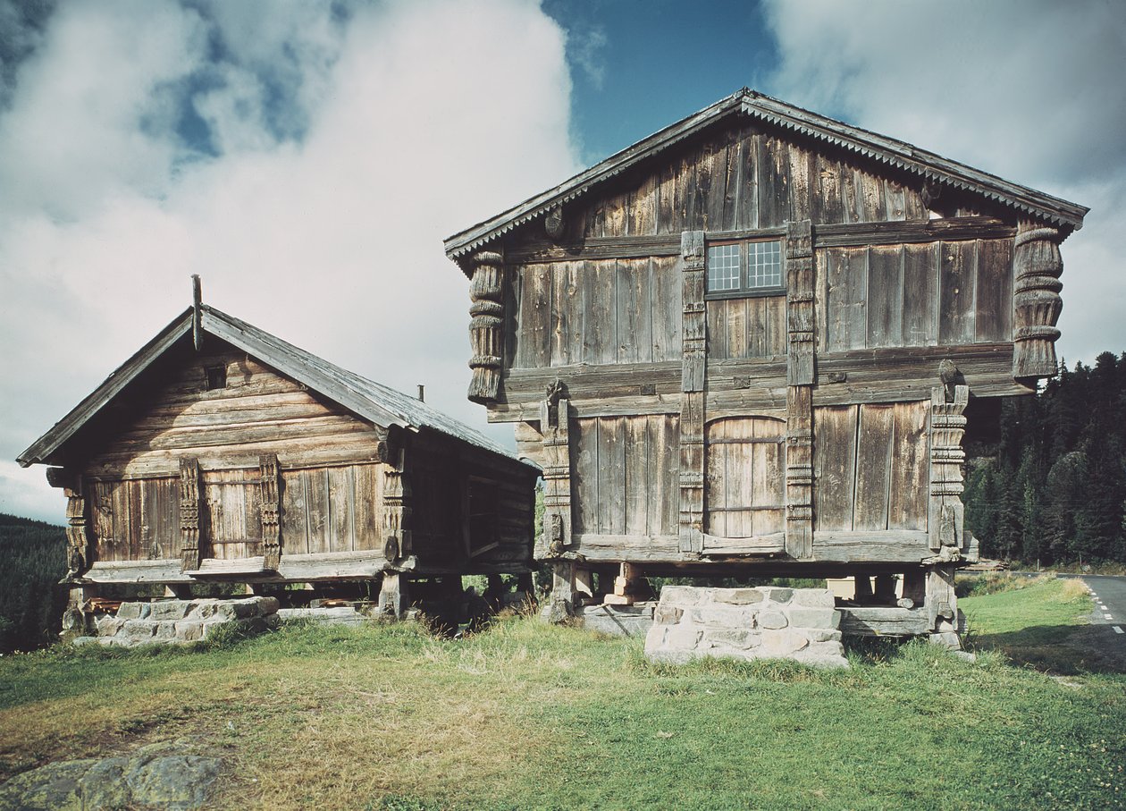 Boerenhuizen, gebouwd ca. 1712 door Norwegian School