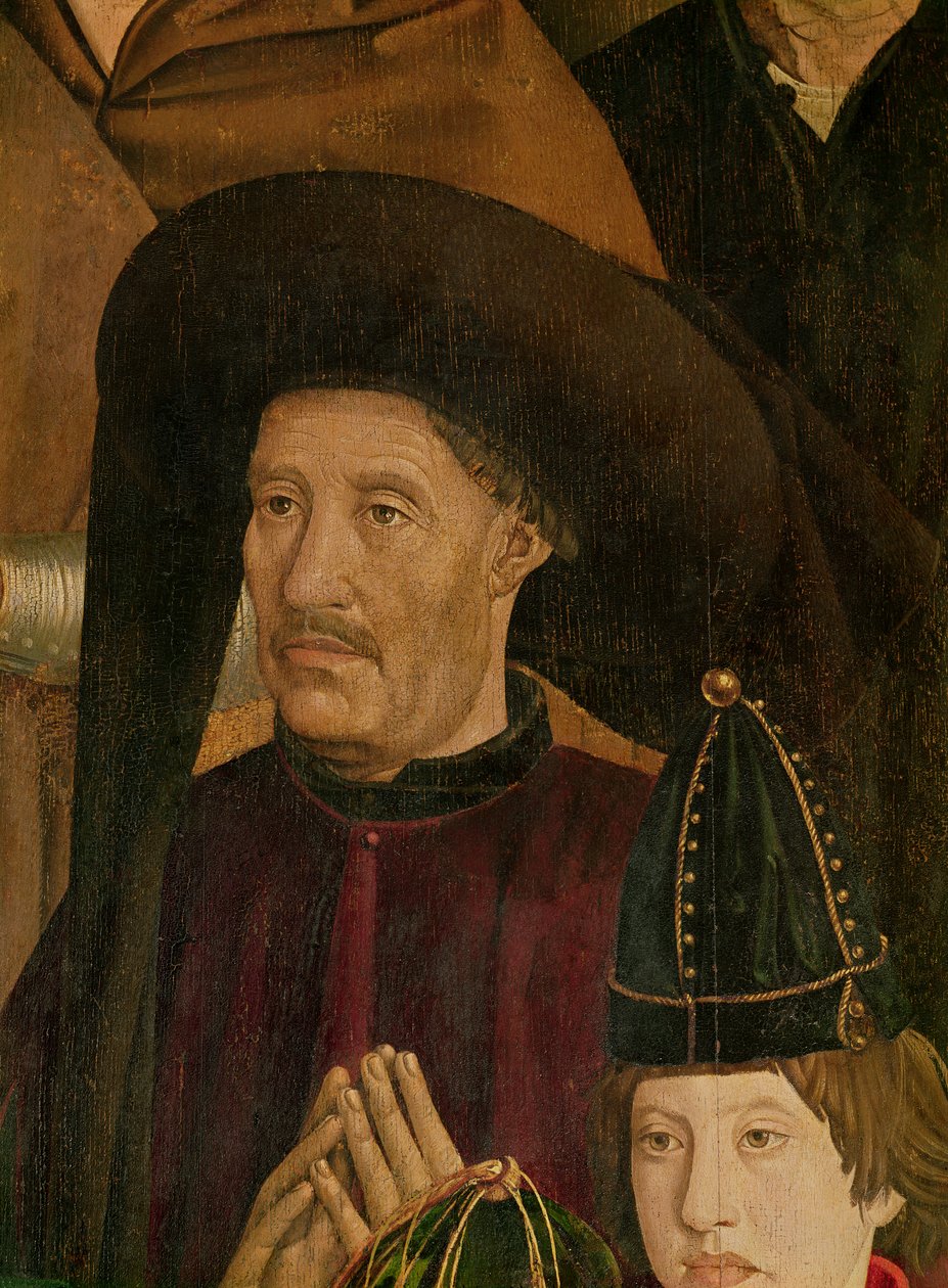 Hendrik de Zeevaarder (1394-1460) detail van het Polyptiek van St. Vincent, c.1465 door Nuno Goncalves or Gonzalvez