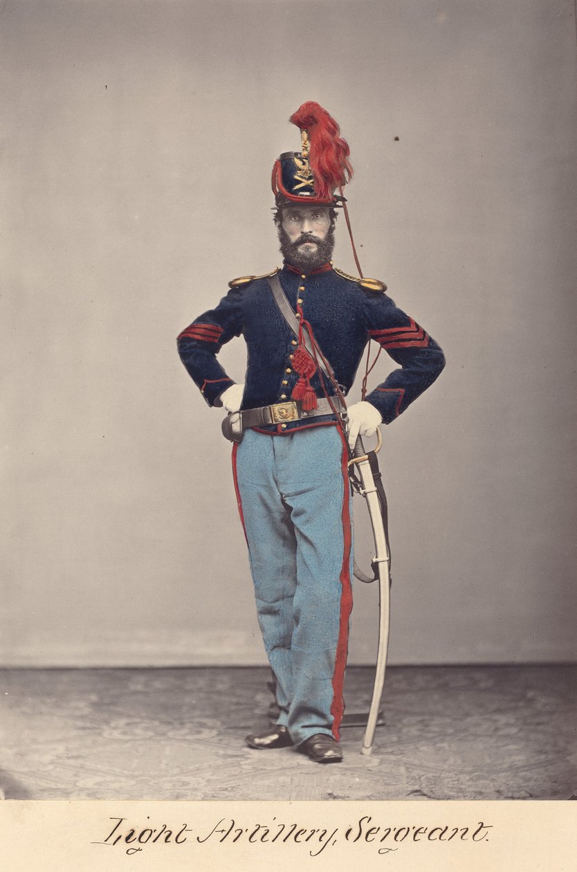 Lichte artillerie, sergeant door O.H. Willard