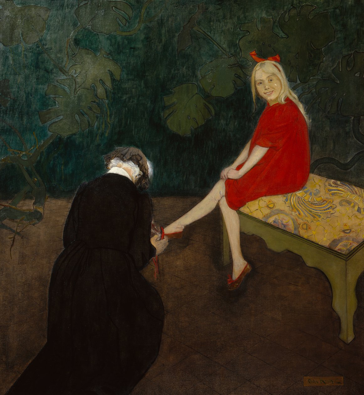 Rouge et noir door Oda Krohg