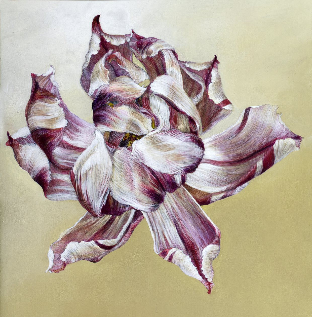 Tulipa, 2013 (acryl op hout) door Odile Kidd