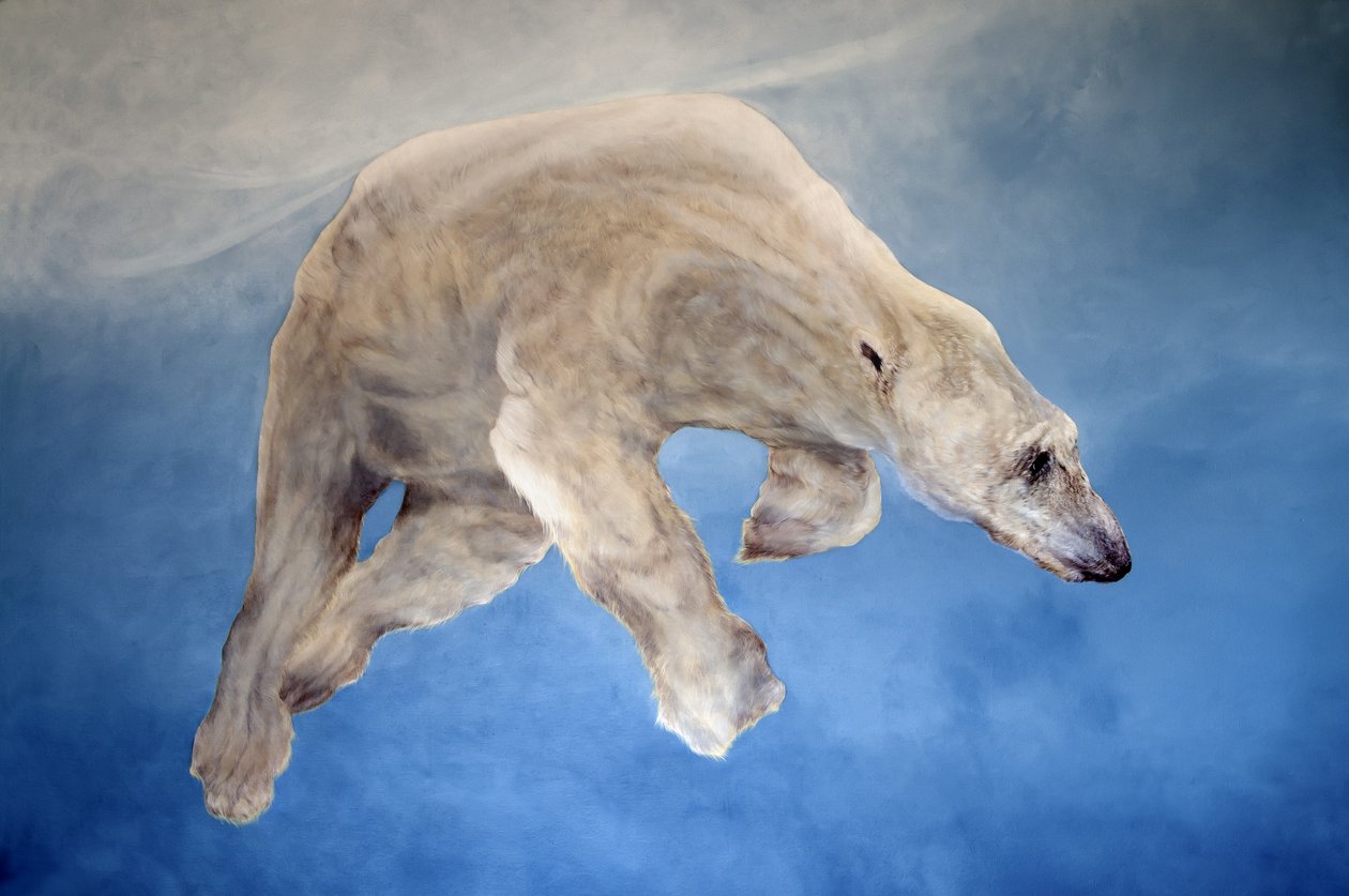Ursus maritimus 2 (acryl op gessed linnen) door Odile Kidd