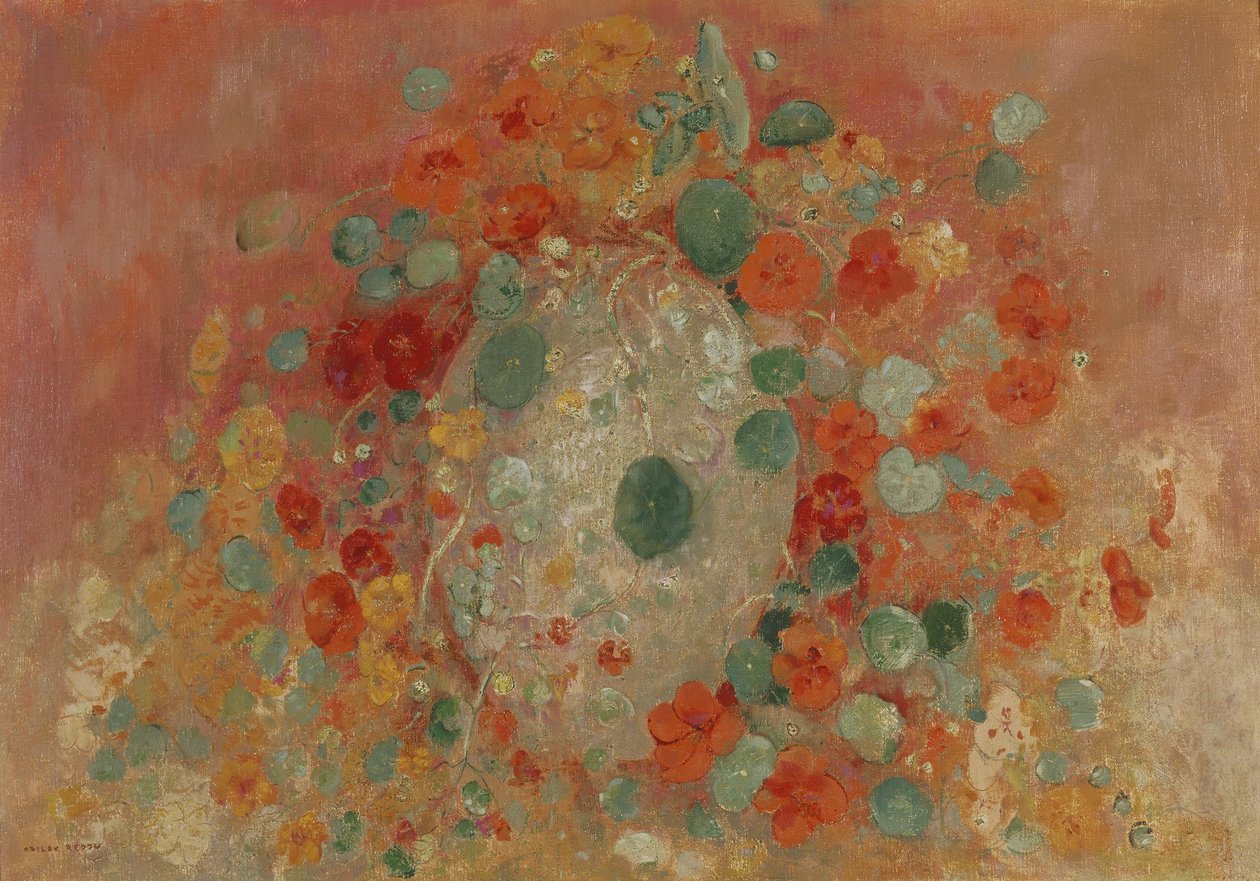 Oost-Indische kers, 1905 door Odilon Redon