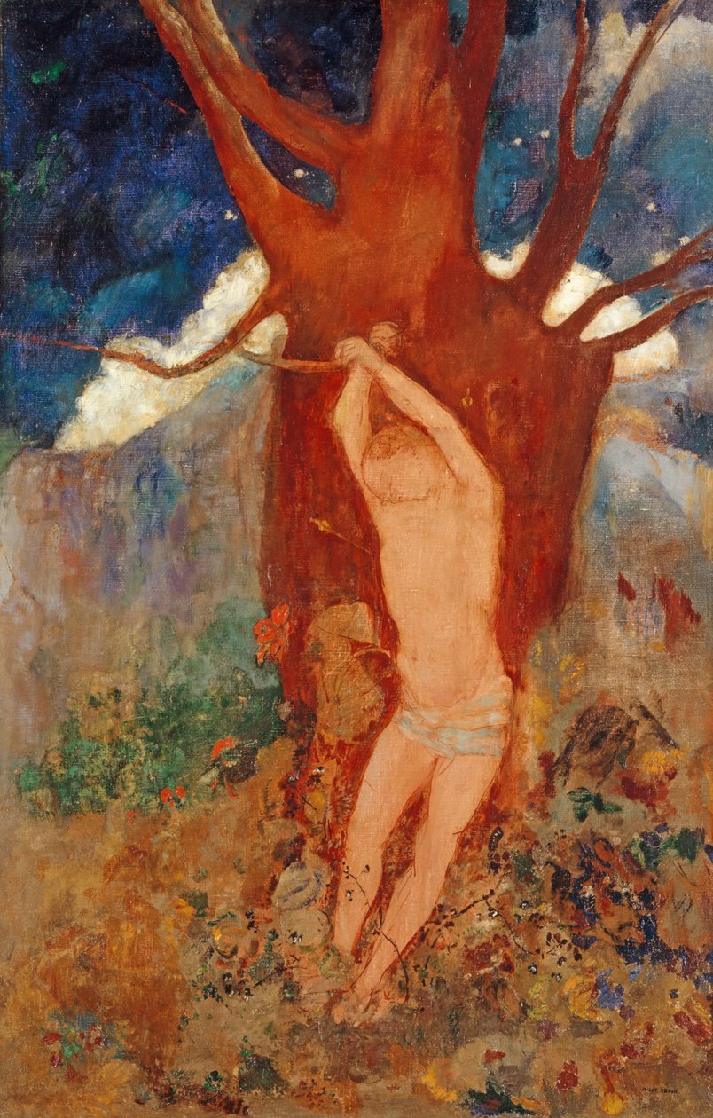 Sint Sebastiaan door Odilon Redon