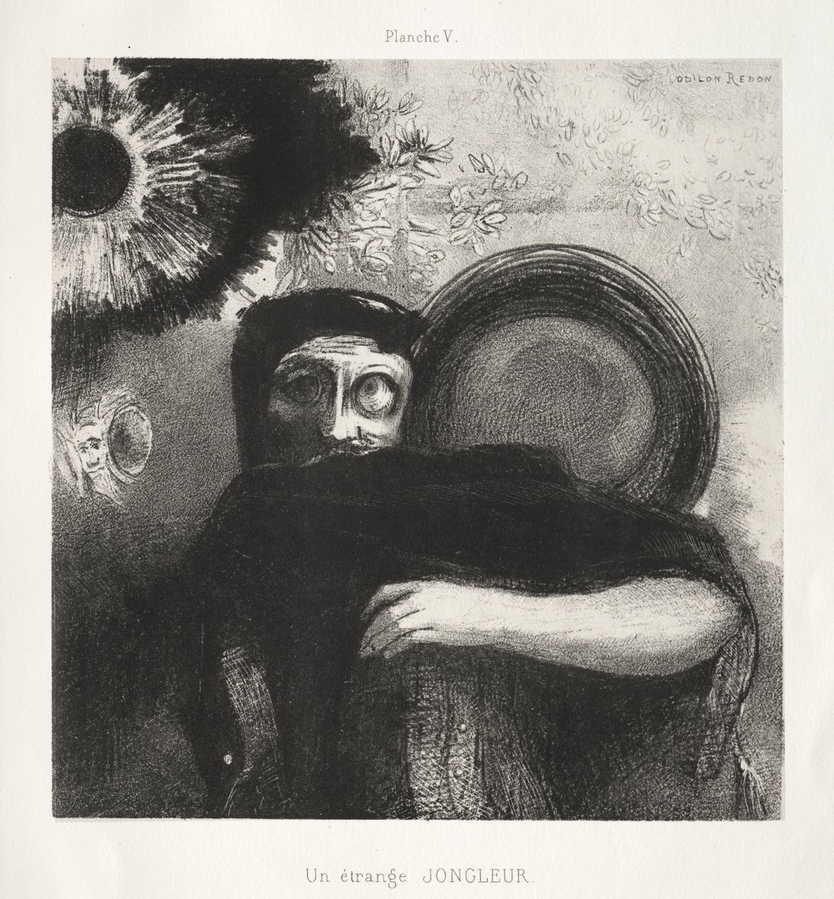 Een Vreemde Jongleur door Odilon Redon