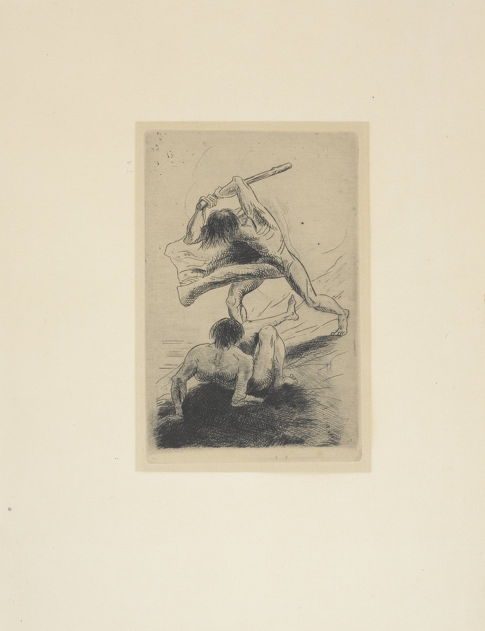 Kaïn en Abel door Odilon Redon