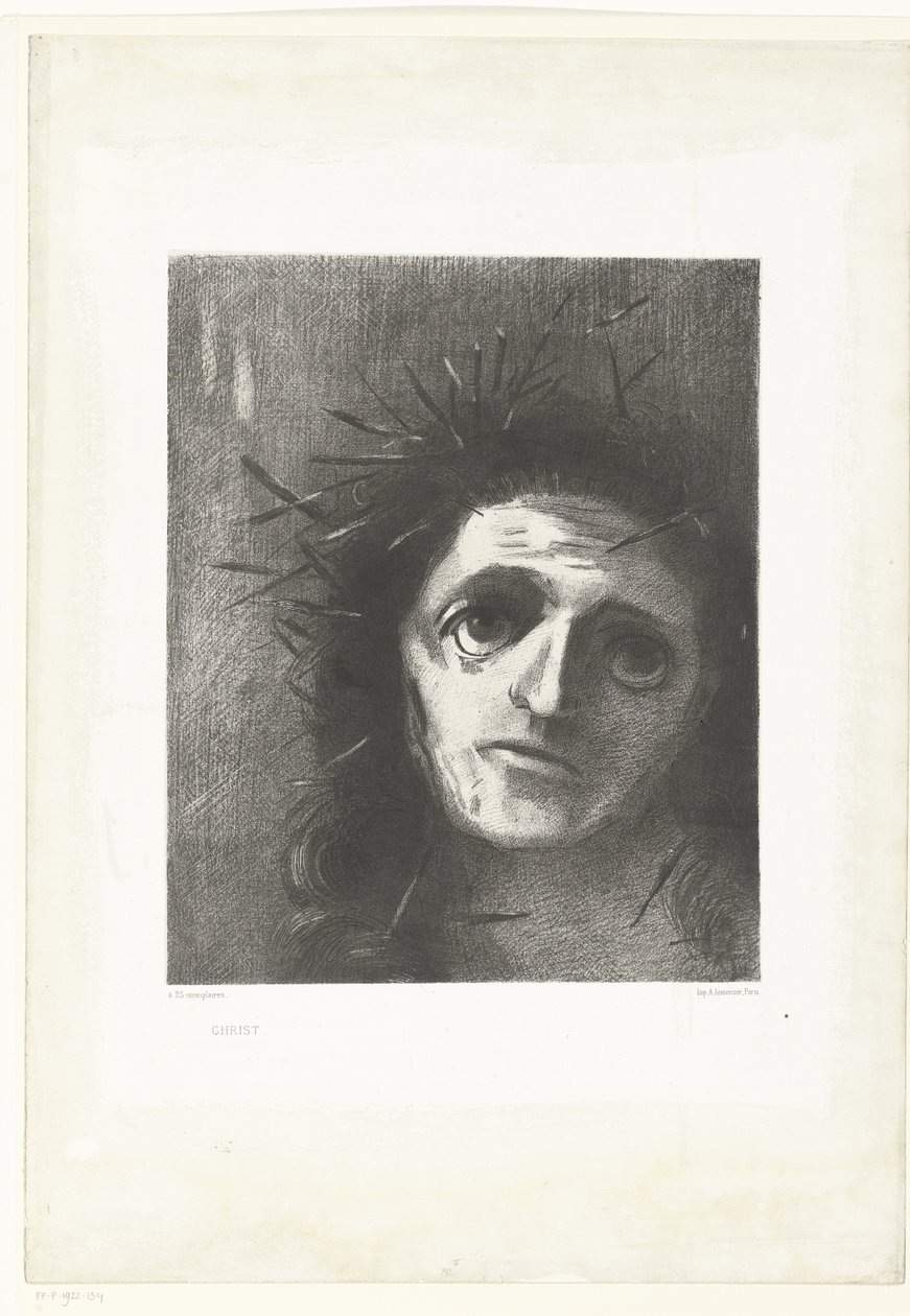 Christus door Odilon Redon