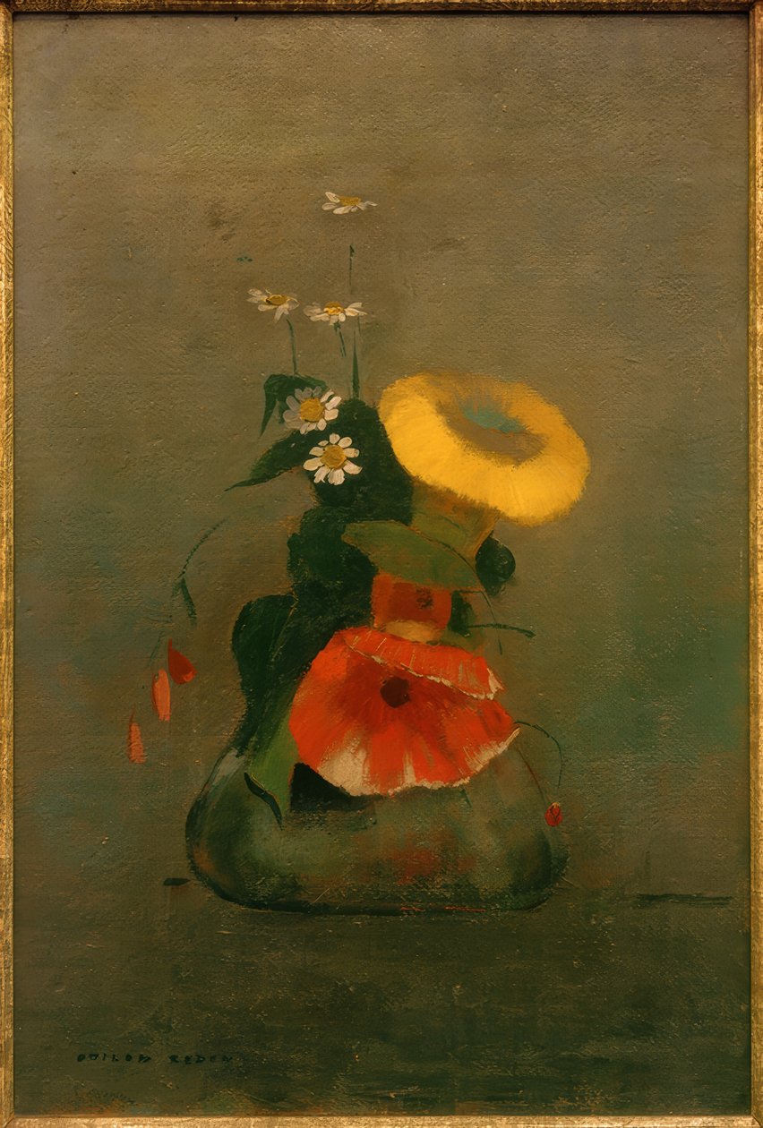 Klaprozen door Odilon Redon
