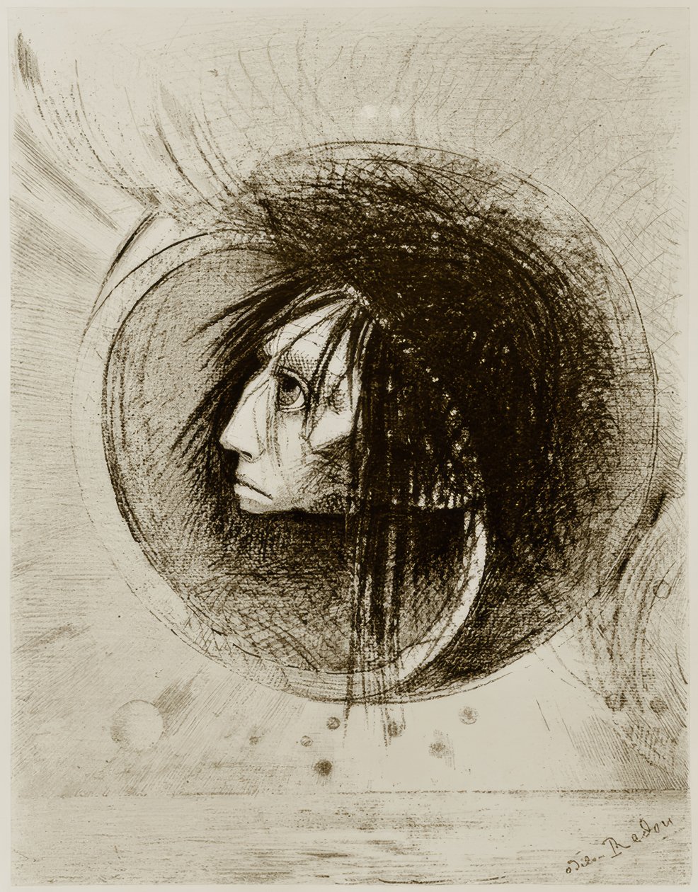 De ontsnapping door Odilon Redon