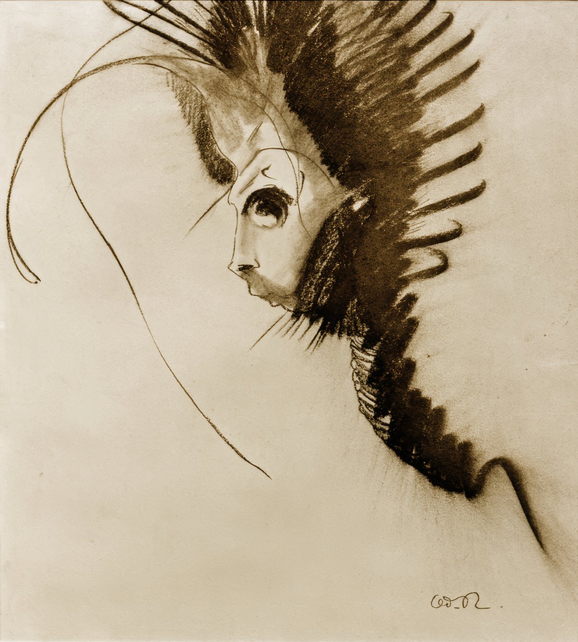 De draak door Odilon Redon