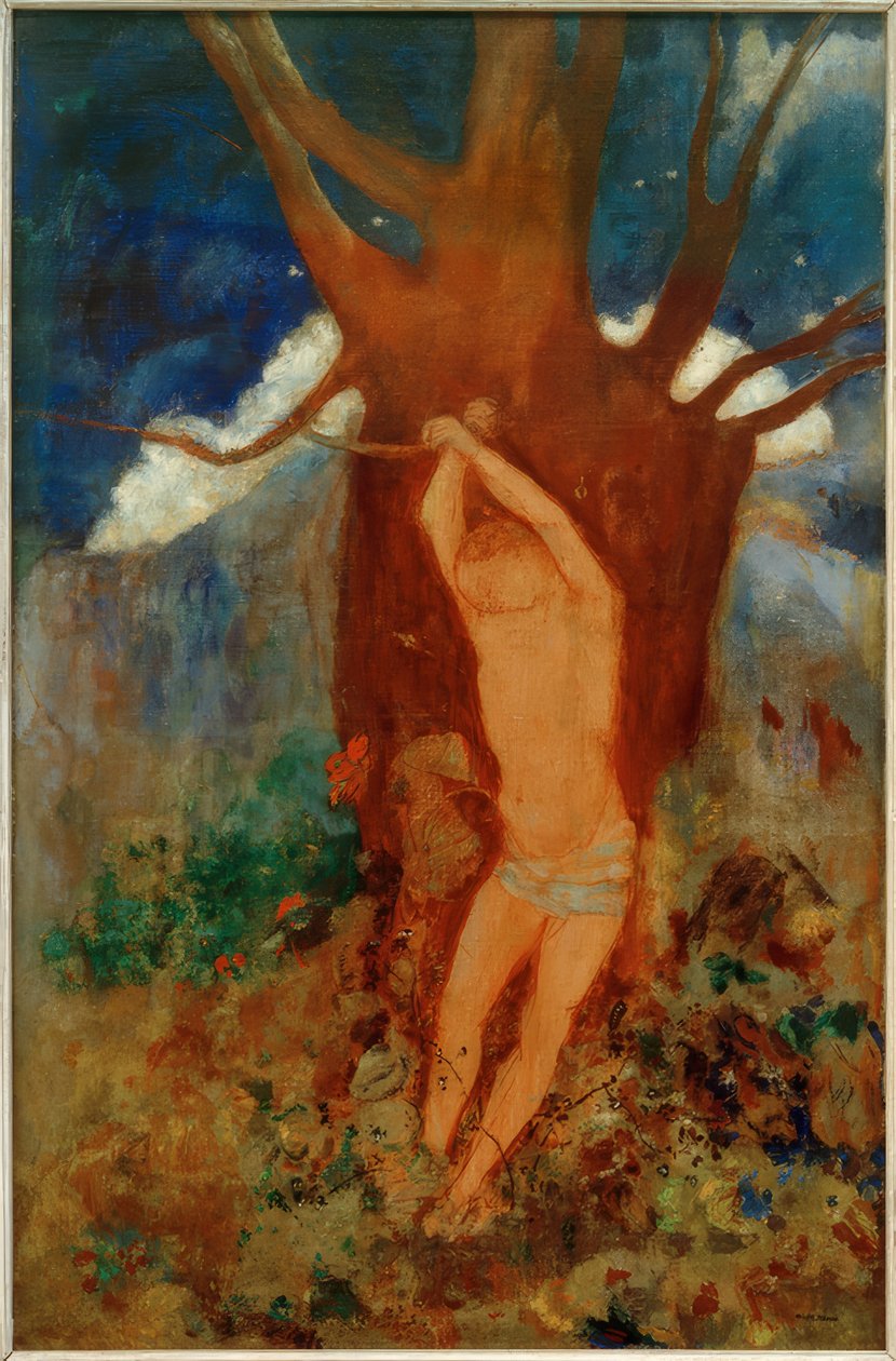 De heilige Sebastian door Odilon Redon