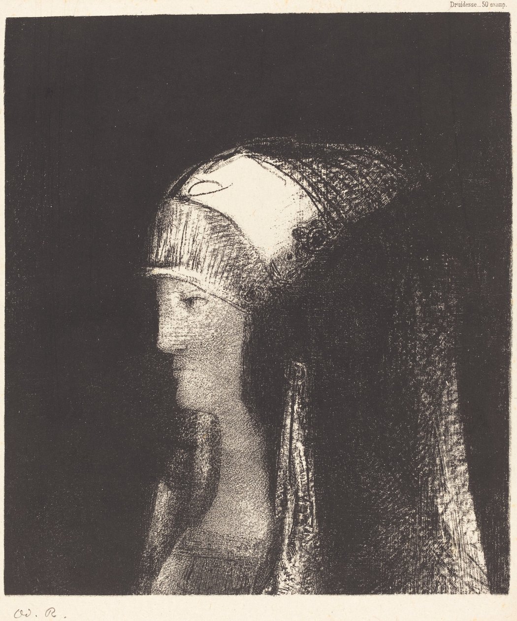 Druidesse door Odilon Redon
