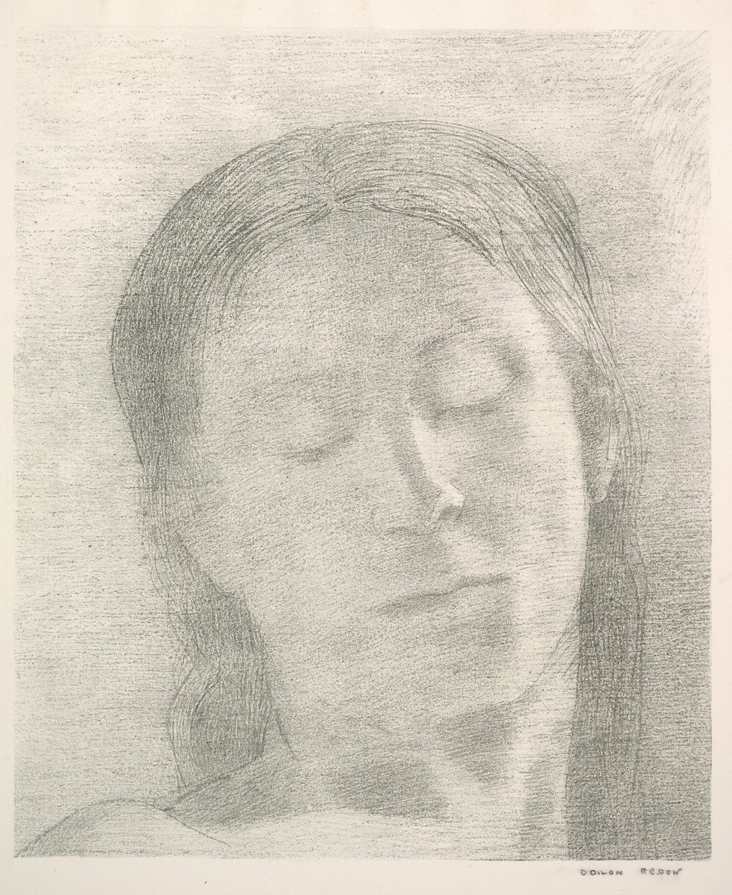 Ogen Gesloten door Odilon Redon
