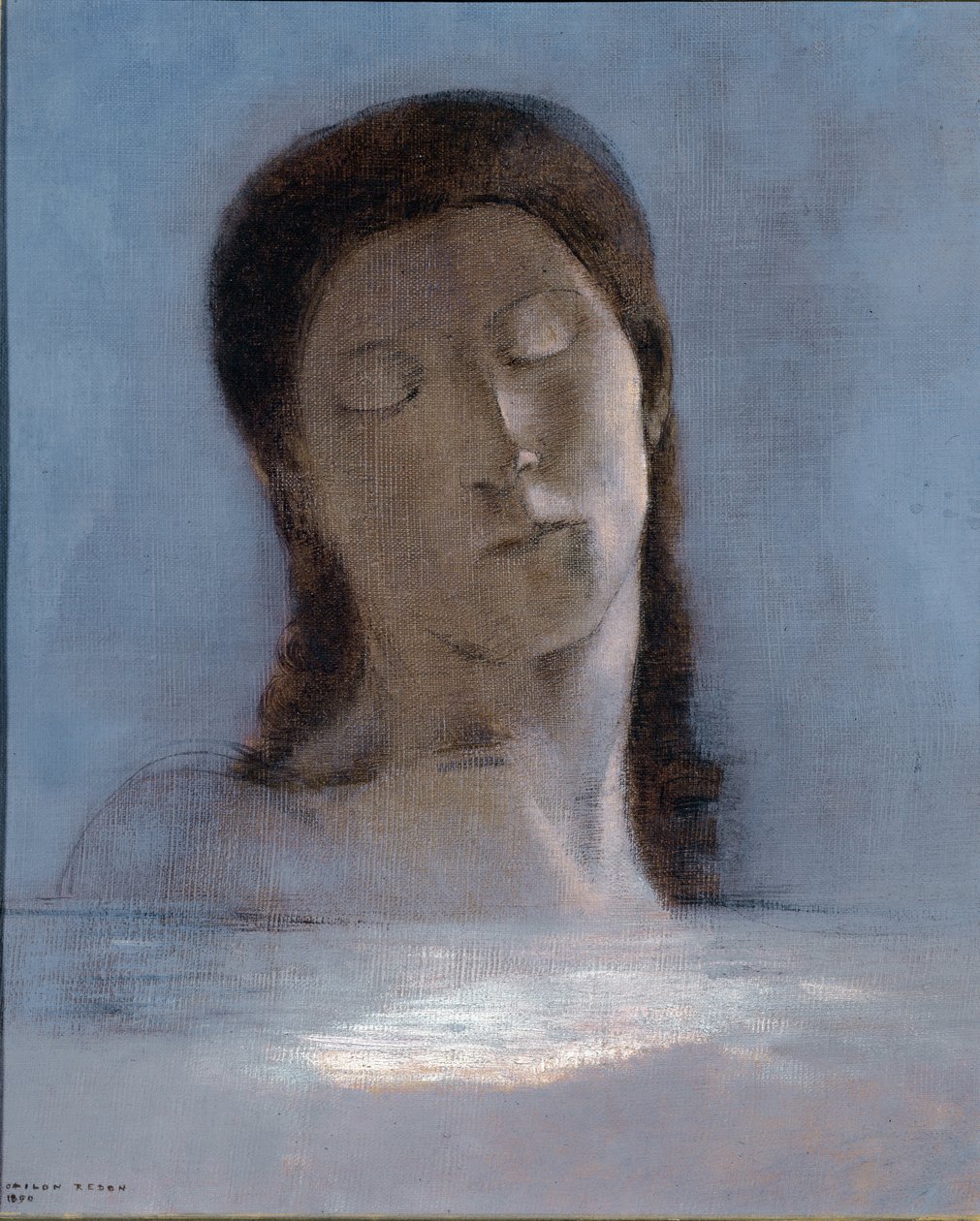 Ogen gesloten door Odilon Redon