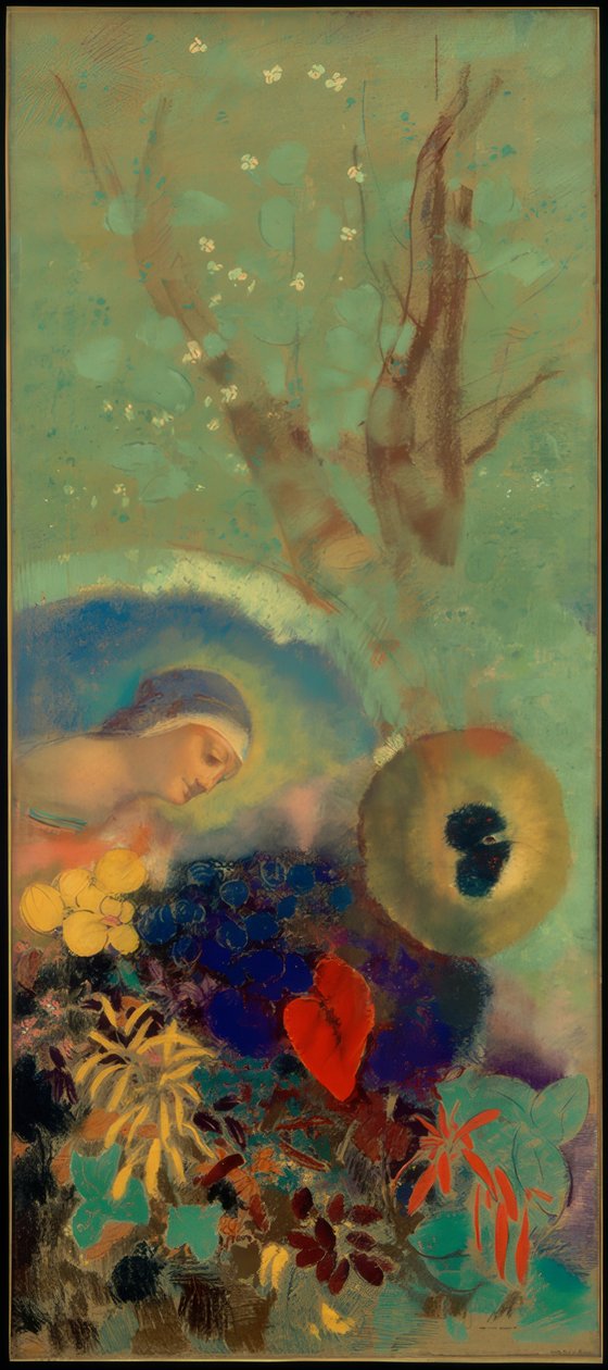 Hommage aan Leonardo da Vinci door Odilon Redon