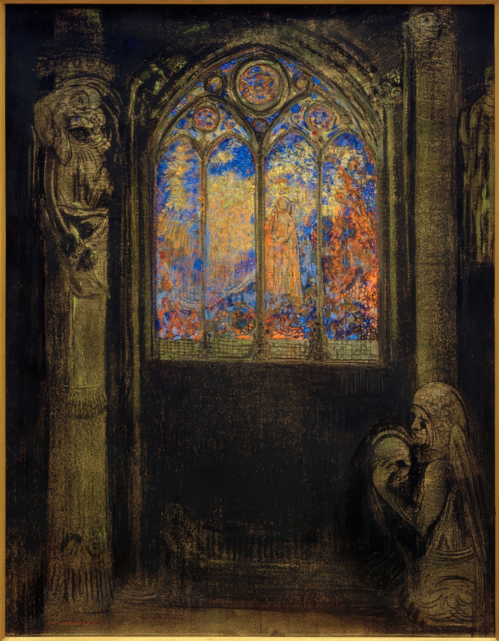 Kerkraam door Odilon Redon