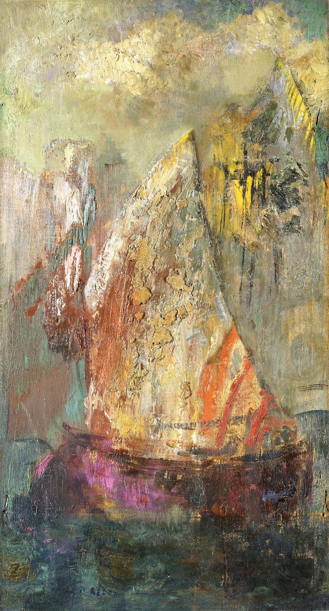 La Barque door Odilon Redon