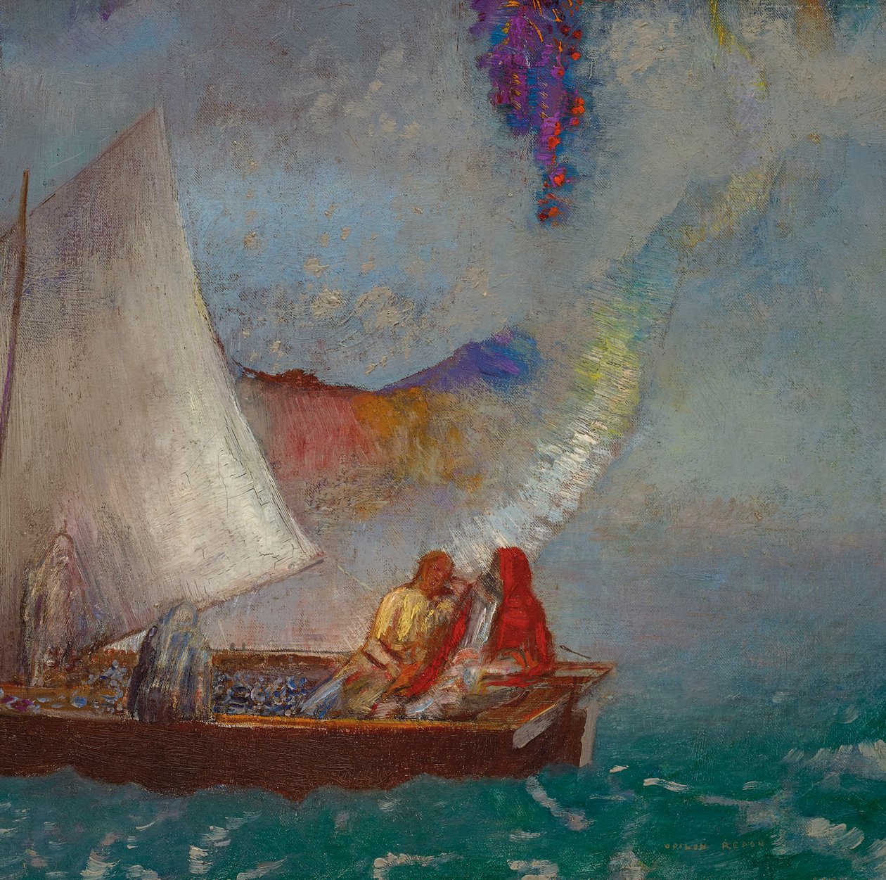 La Voile Grise, ca. 1900-05 door Odilon Redon