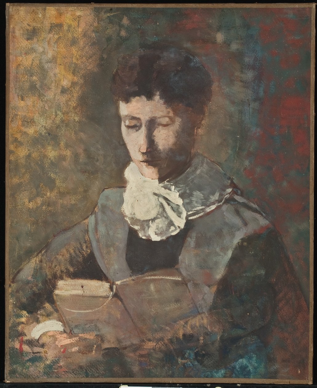 Mevrouw Camille Redon leest door Odilon Redon