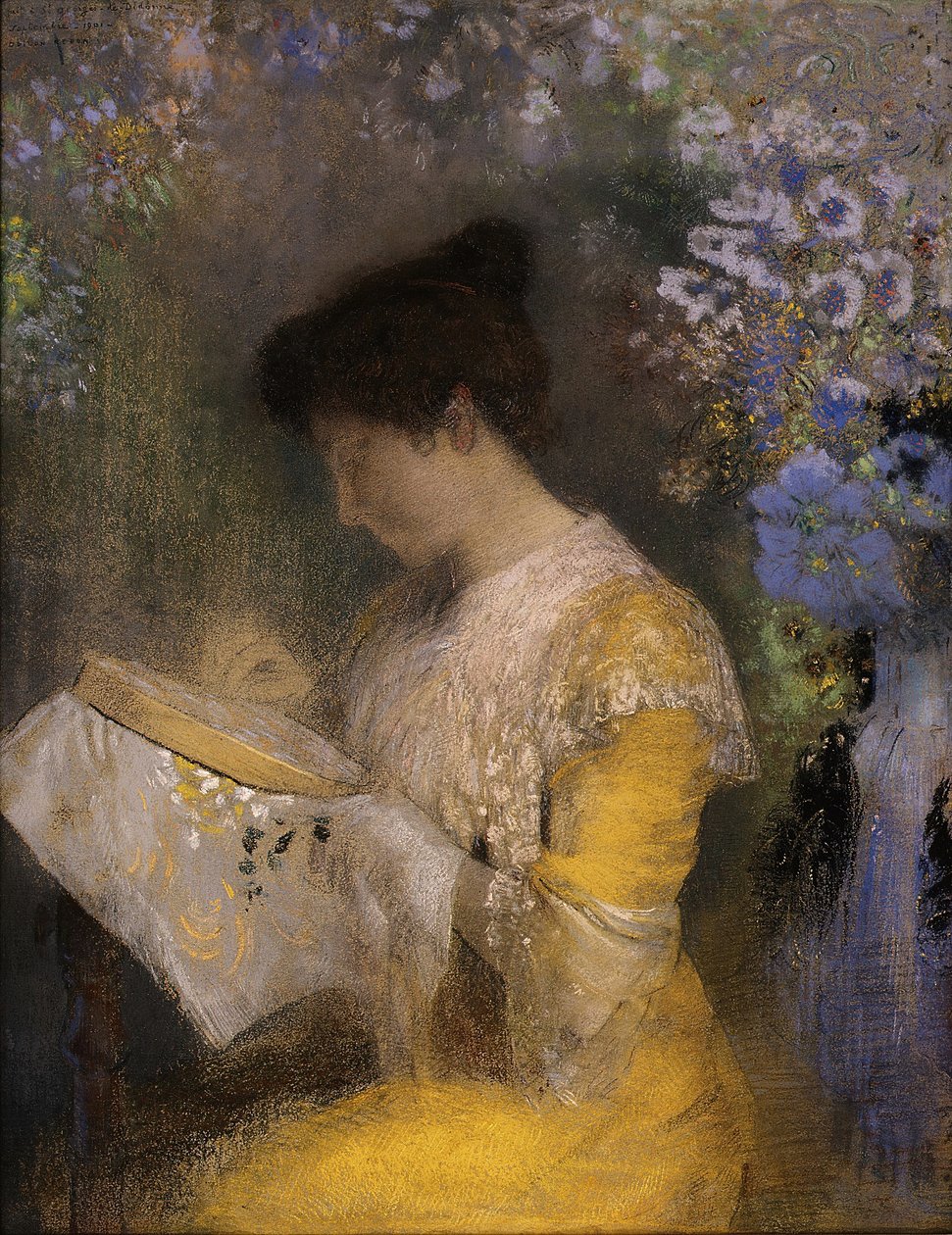 Madame Arthur Fontaine door Odilon Redon