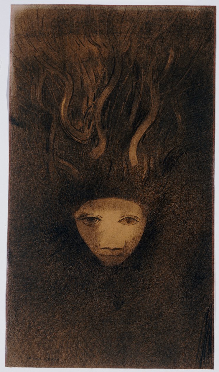 Medusa door Odilon Redon