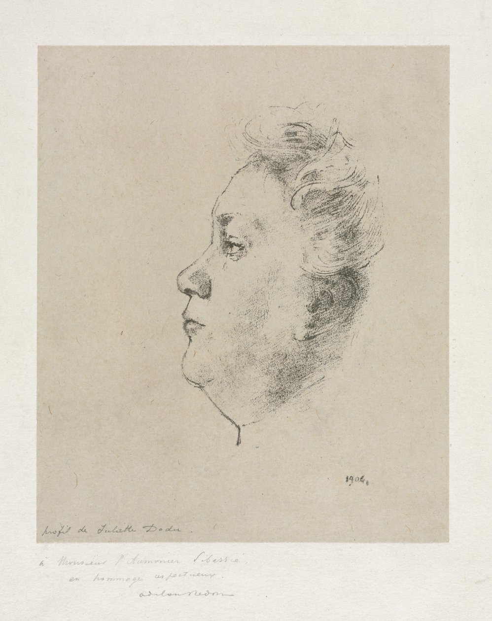 Mlle. Juliette Dodu, 1904 door Odilon Redon
