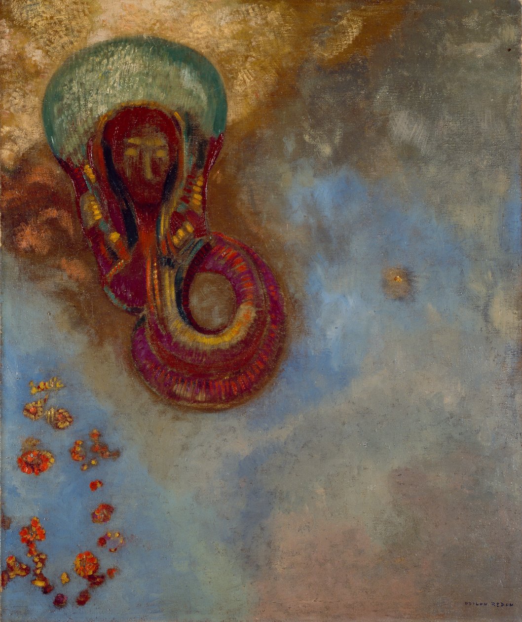 Oannes door Odilon Redon