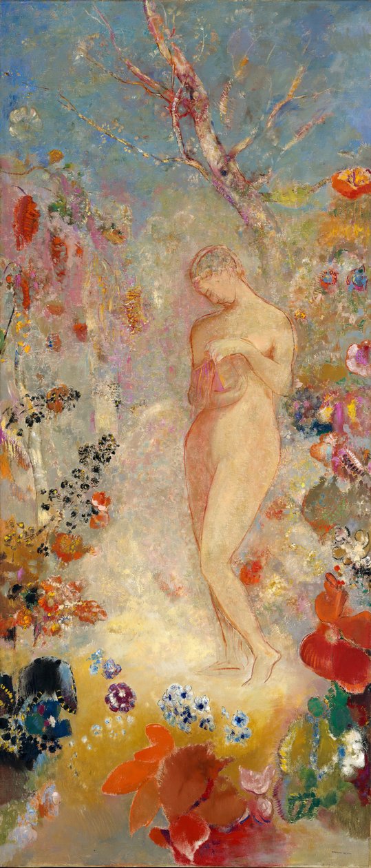 Pandora, ca. 1914 door Odilon Redon
