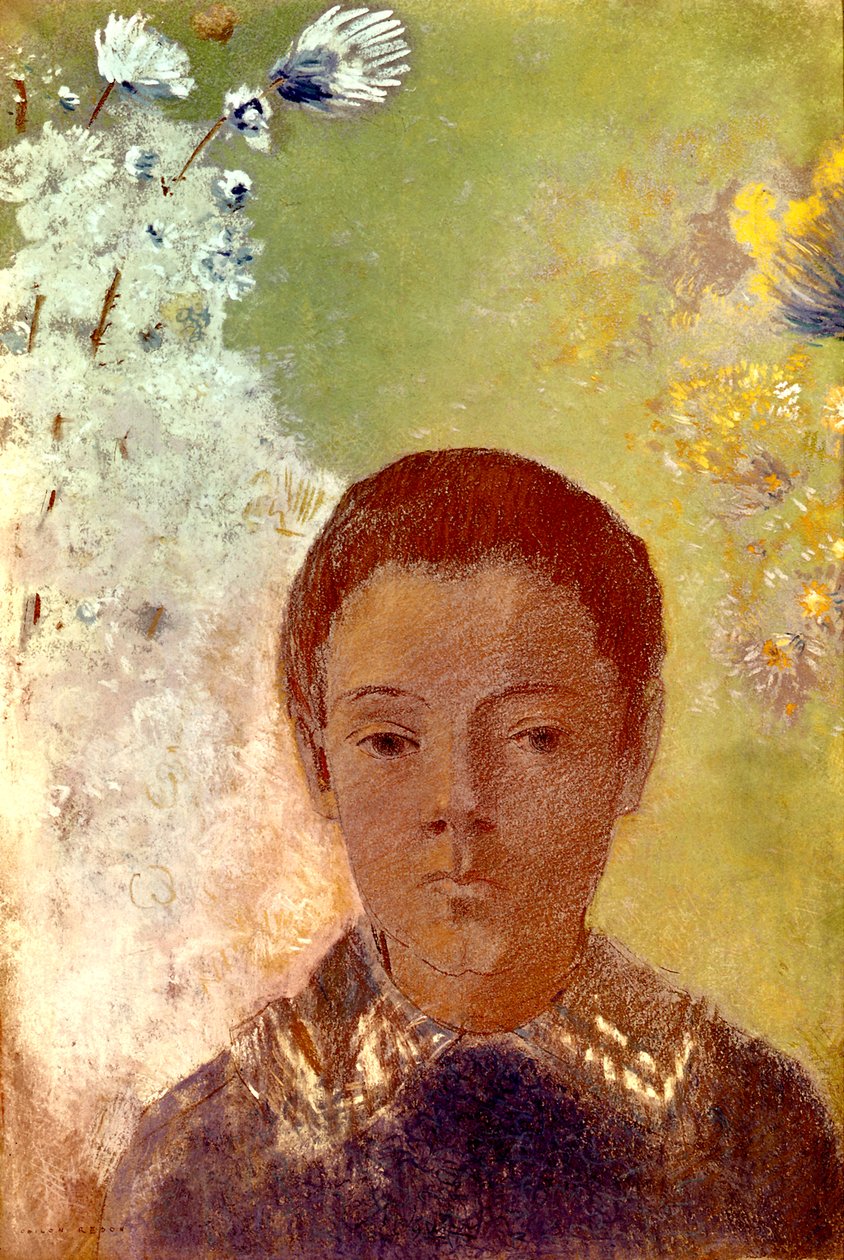 Portret van Ari Redon door Odilon Redon