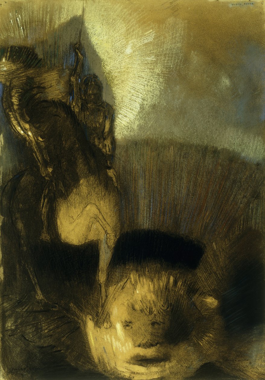 Sint Joris, ca. 1905 door Odilon Redon
