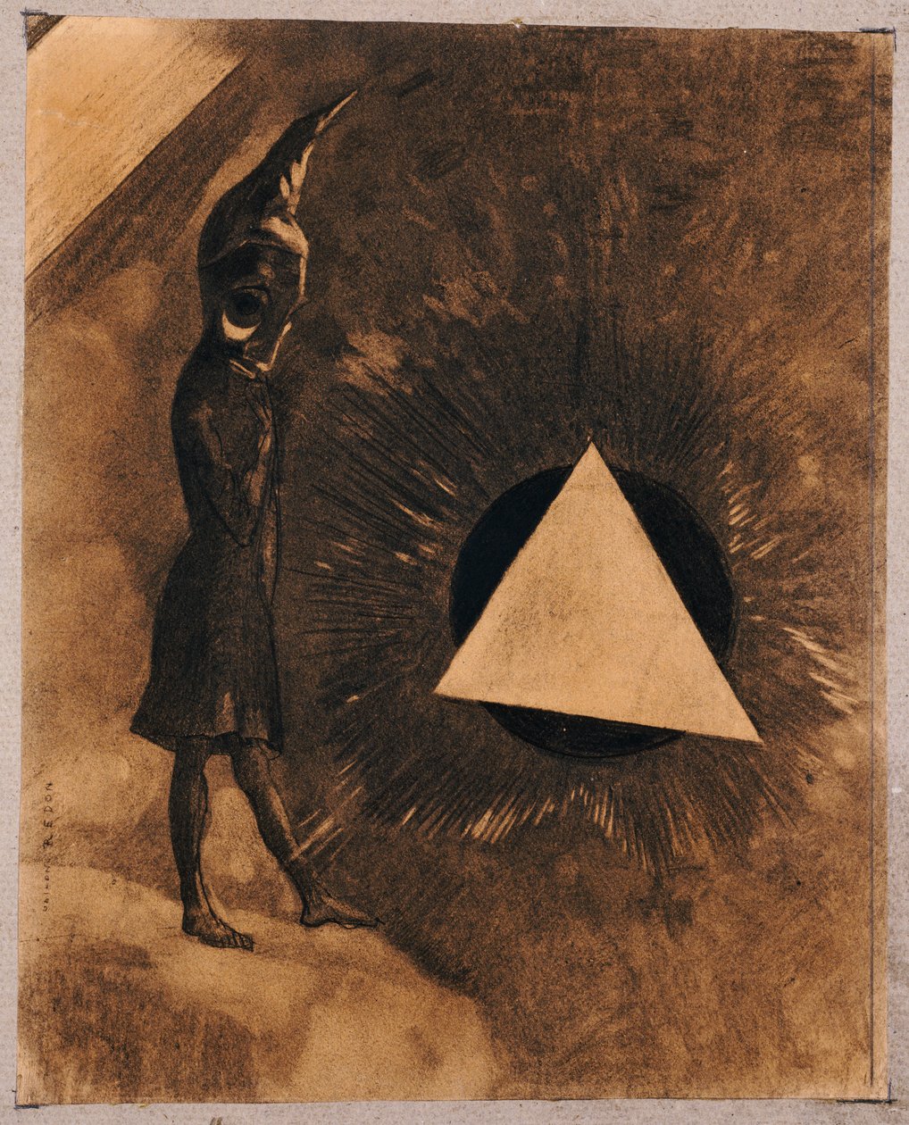 Zorg voor het absolute. Filosoof, 1881 door Odilon Redon