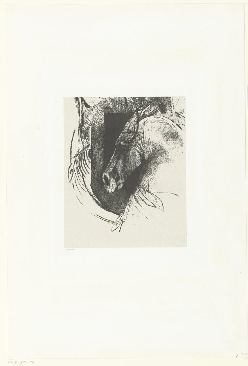 Strijdros door Odilon Redon