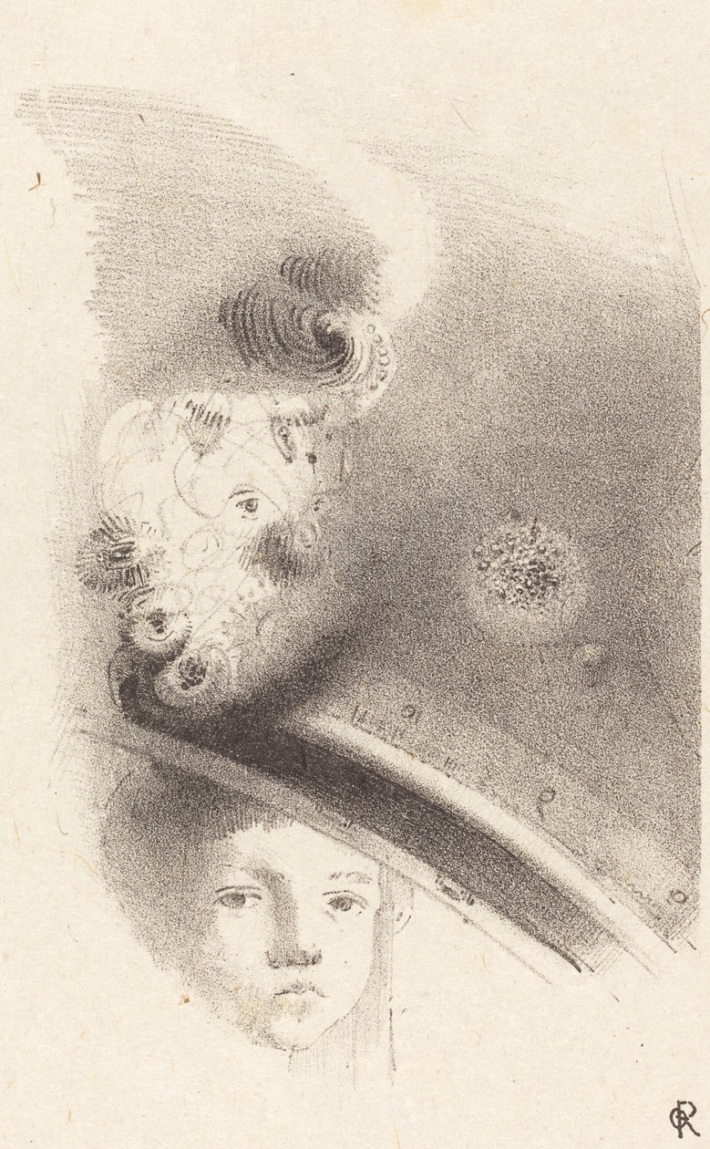 Kinderhoofd door Odilon Redon